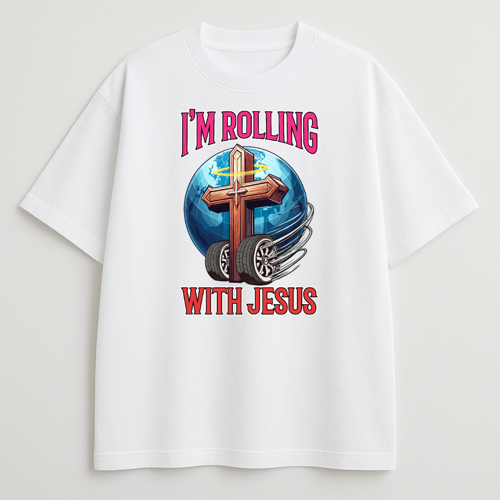 Rolling With Jesus Boxy Tee