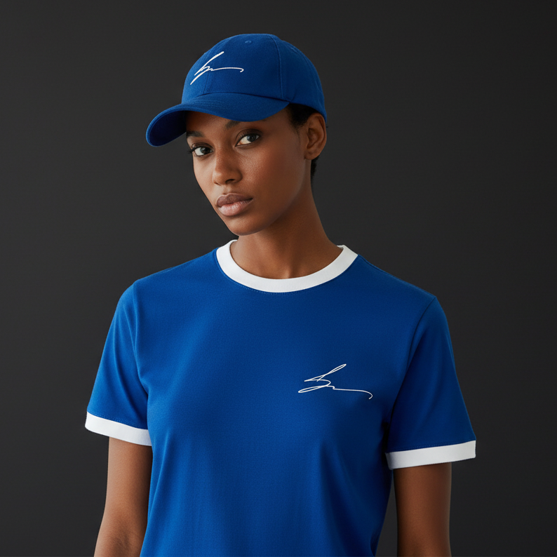 Women's Script Ensemble - Ringer Tee & Baseball Cap