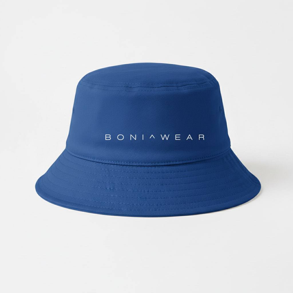 Royal blue bucket hat without trim