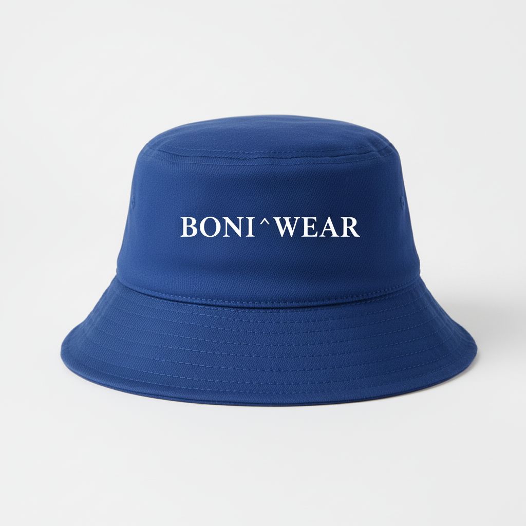 Royal blue bucket hat