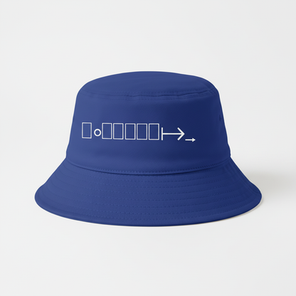 Royal blue bucket hat