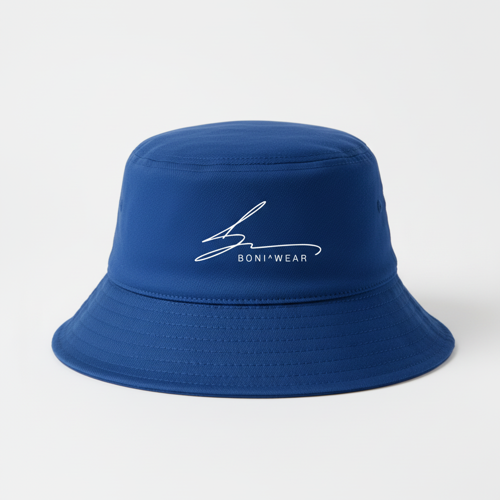 Royal blue bucket hat