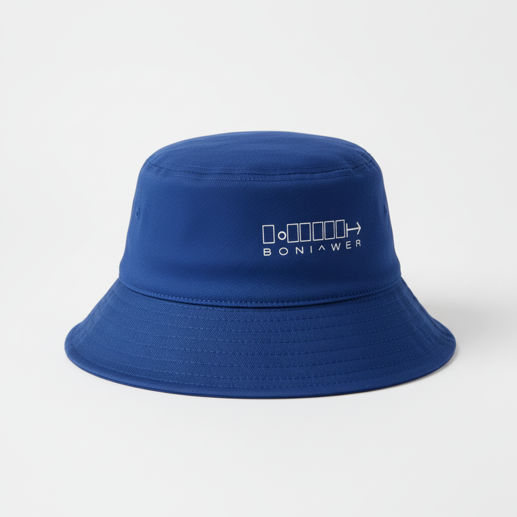 Royal blue bucket hat