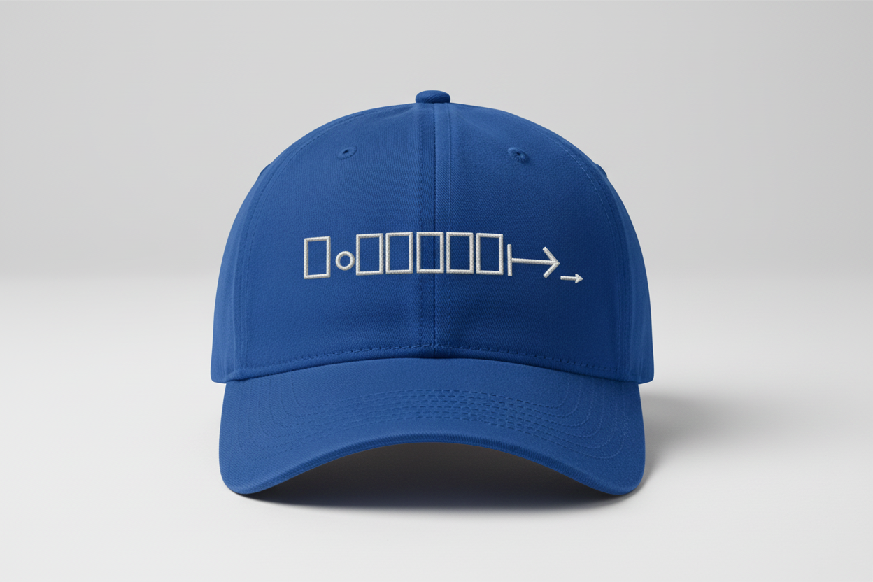 Royal Blue Cap - White Logo
