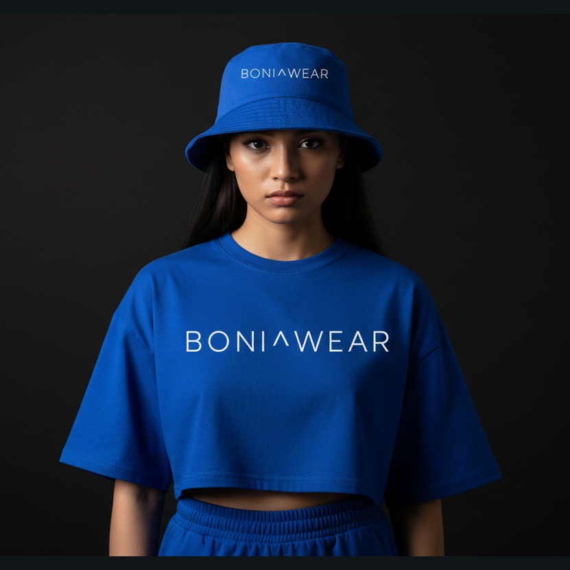Women's Ensemble - Cropped Tee & Bucket Hat