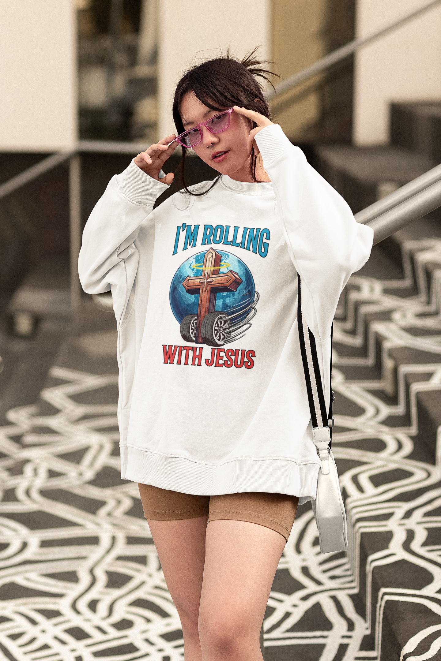 Rolling with Jesus Sweatshirt