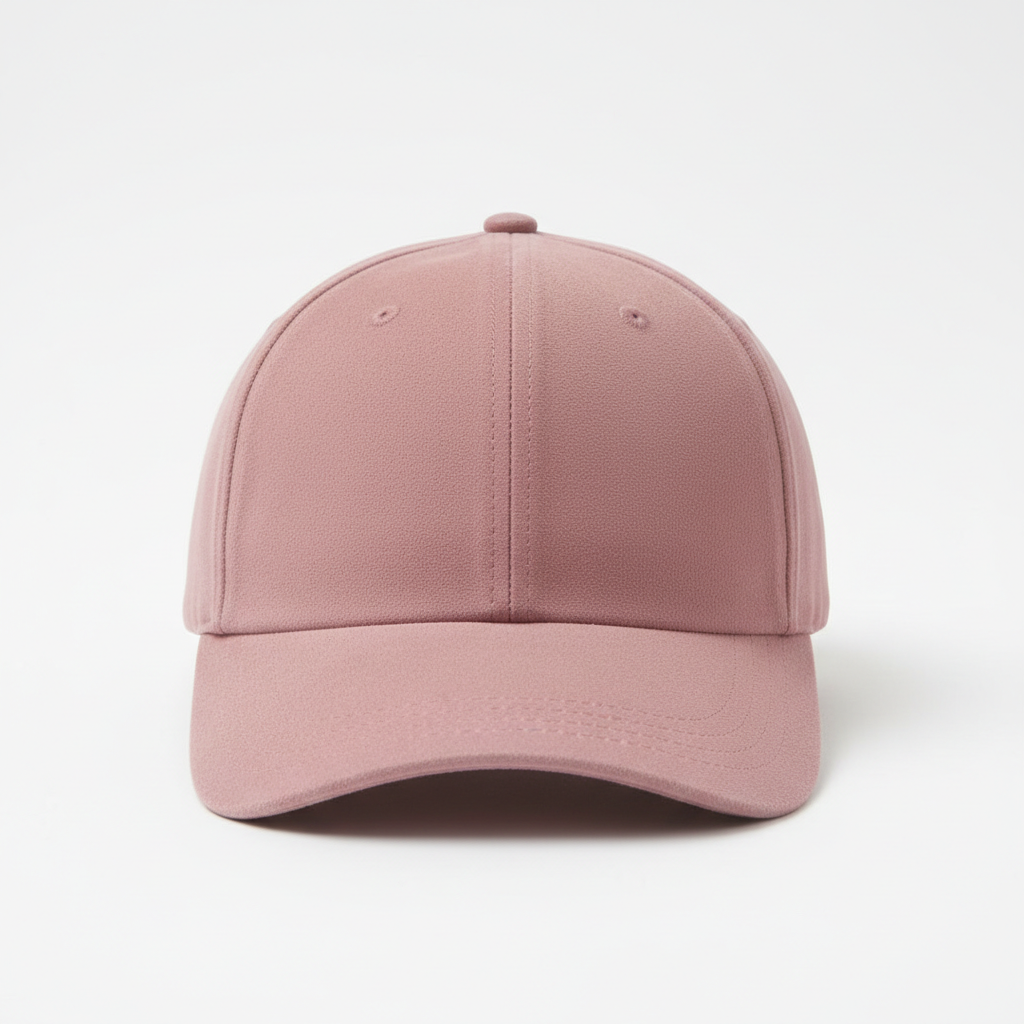 Ultra Suede Baseball Cap - Dusty Pink Plain