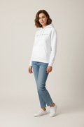 White Boniwear regular-fit hoodie