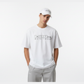 White bulky fit crew neck set