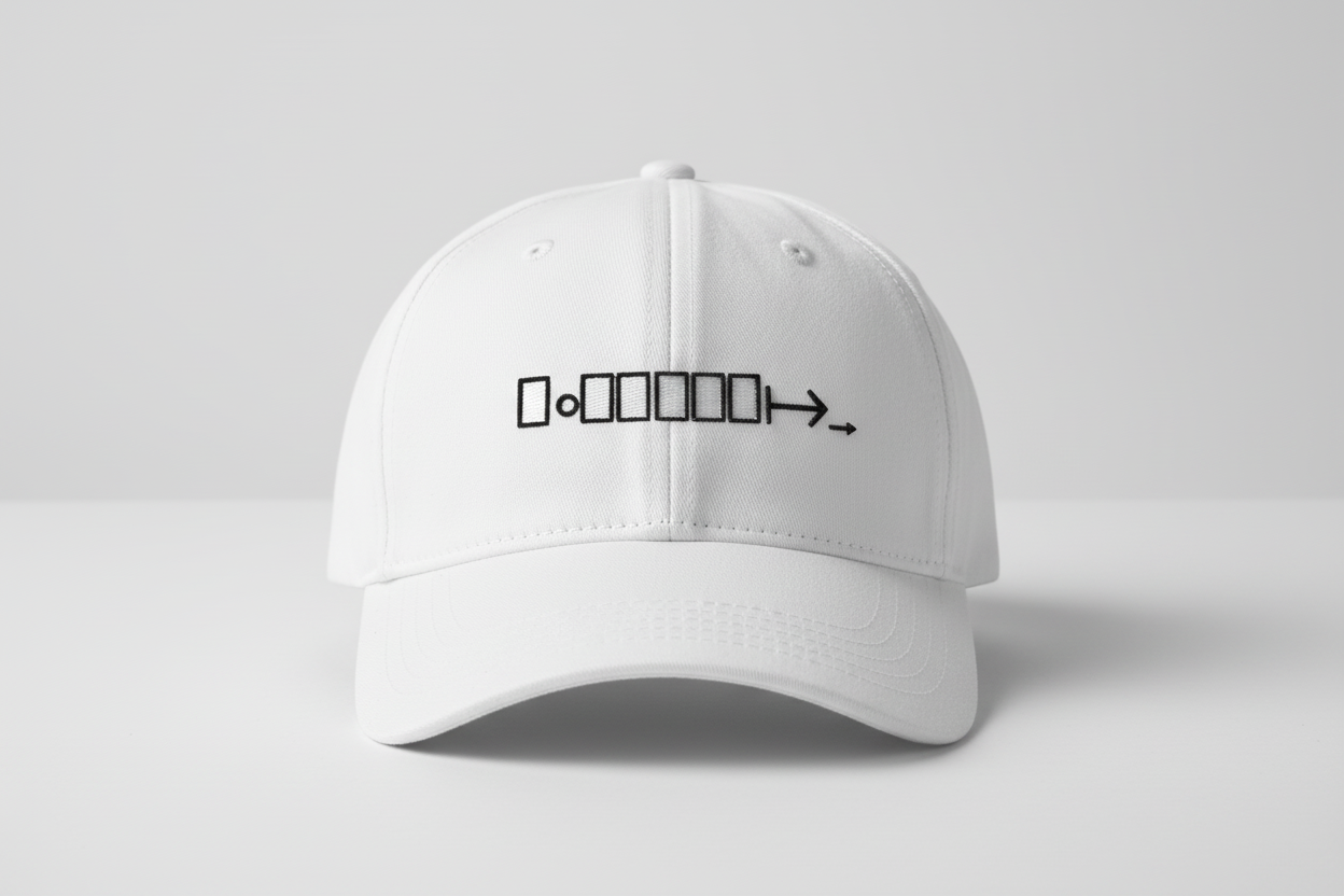 White Cap - White Logo