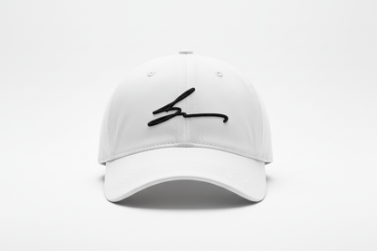 White Cap with Signature Logo