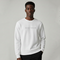 White crewneck with Boniwear logo