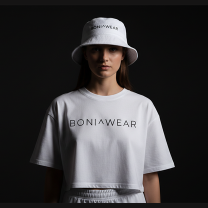 White Cropped BONI^WEAR