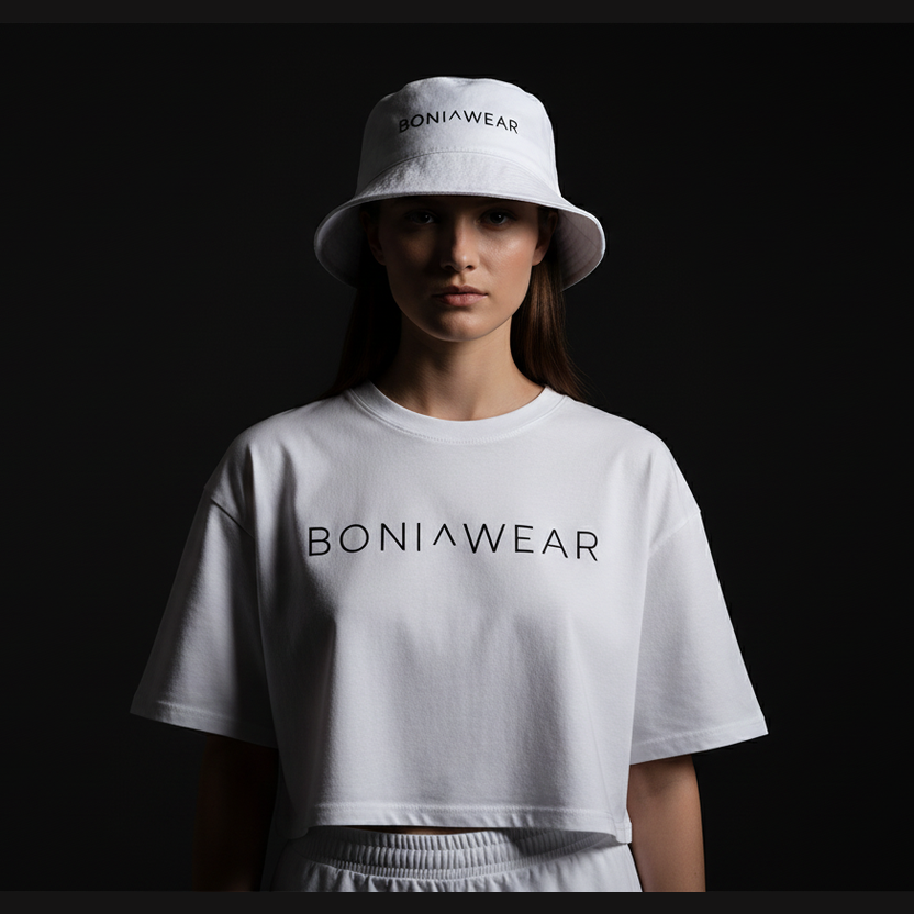 Women's Ensemble - Cropped Tee & Bucket Hat