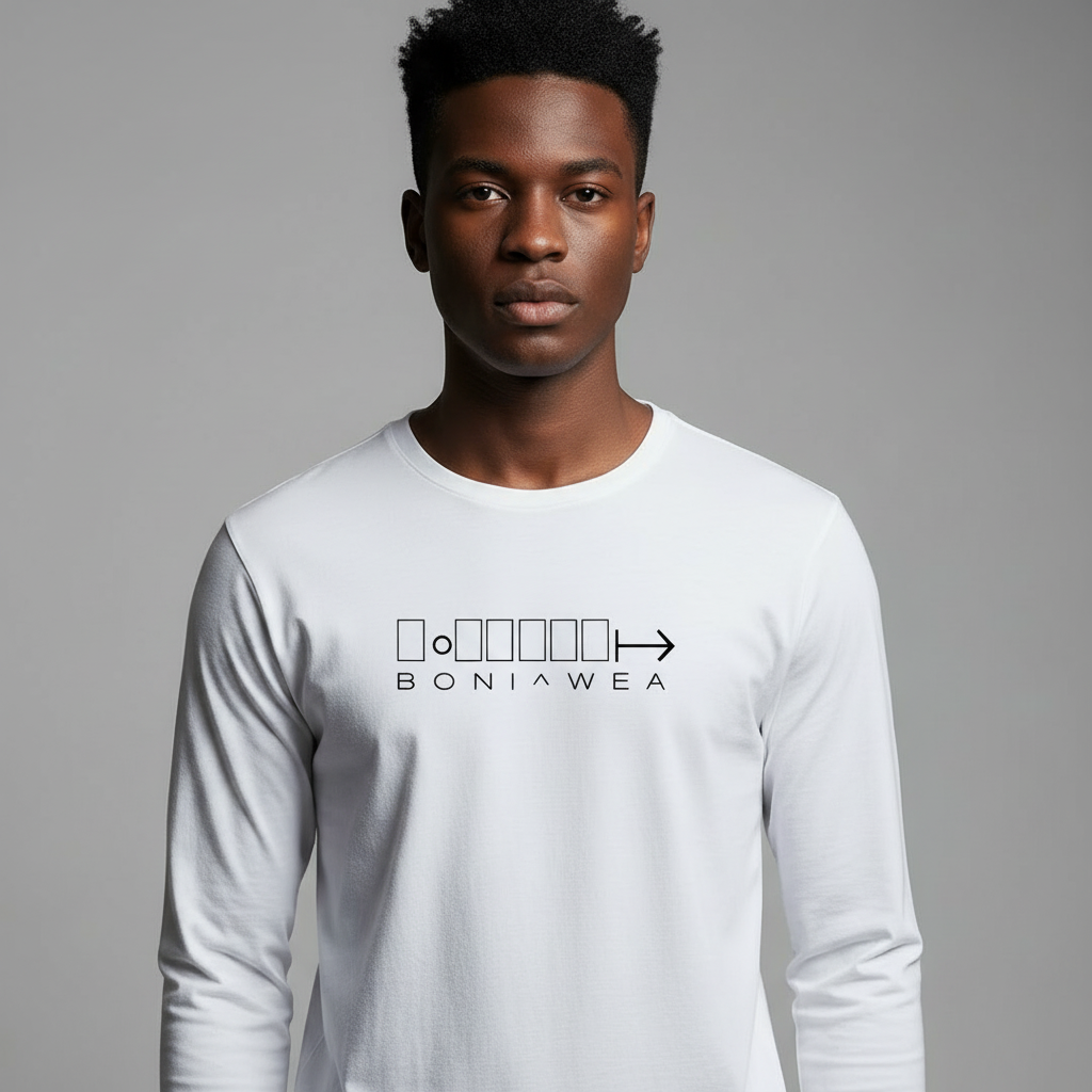 White Geometric Logo