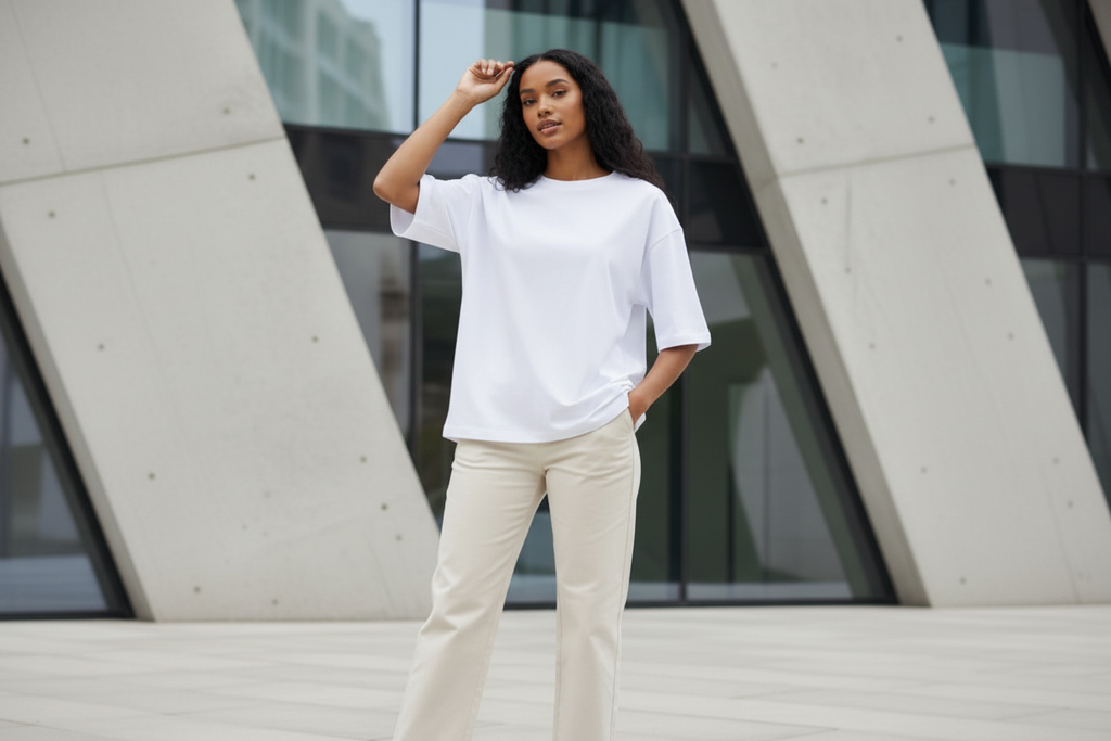 White oversized t-shirt