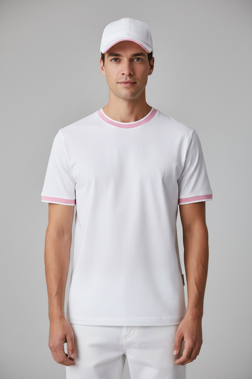 White/Pink Set - Corrected Sleeve Trim