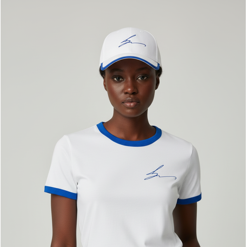 Women's Script Ensemble - Ringer Tee & Baseball Cap