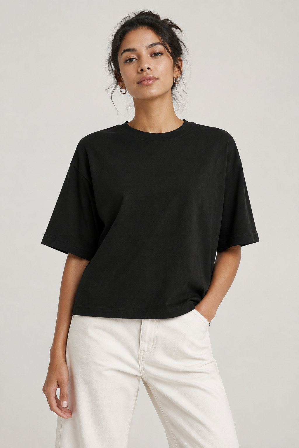Women's Boxy Tee - Black