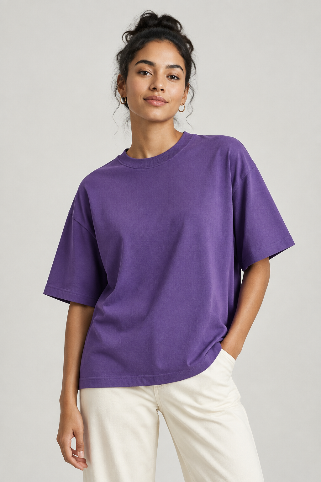 Women's Boxy Tee - Purple
