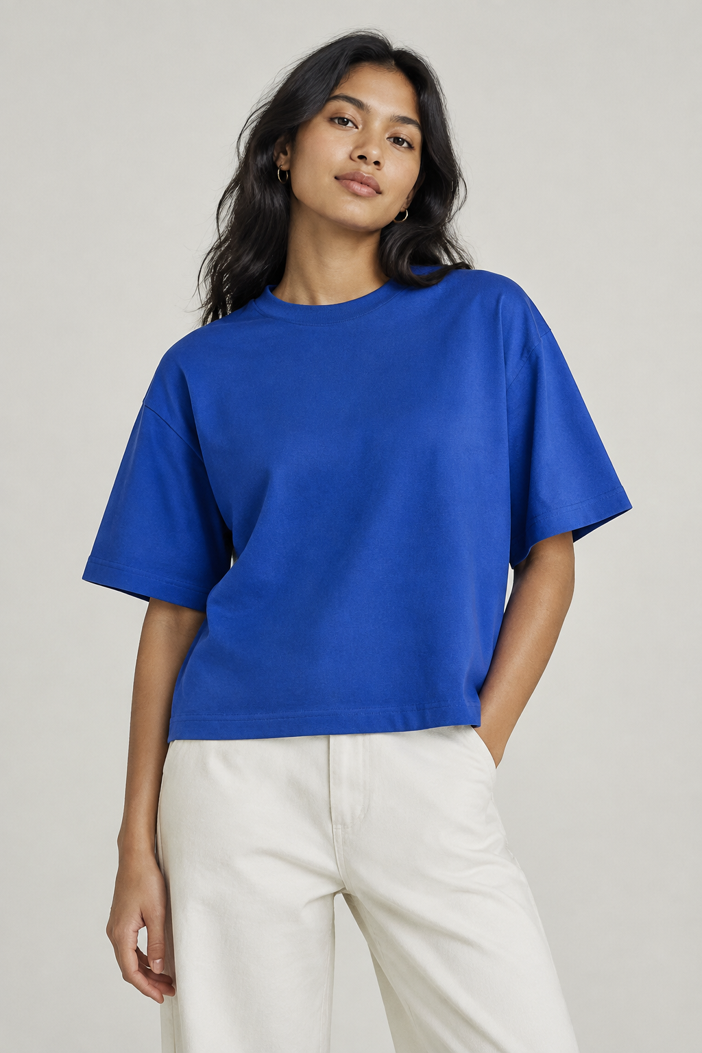 Women's Boxy Tee - Royal Blue