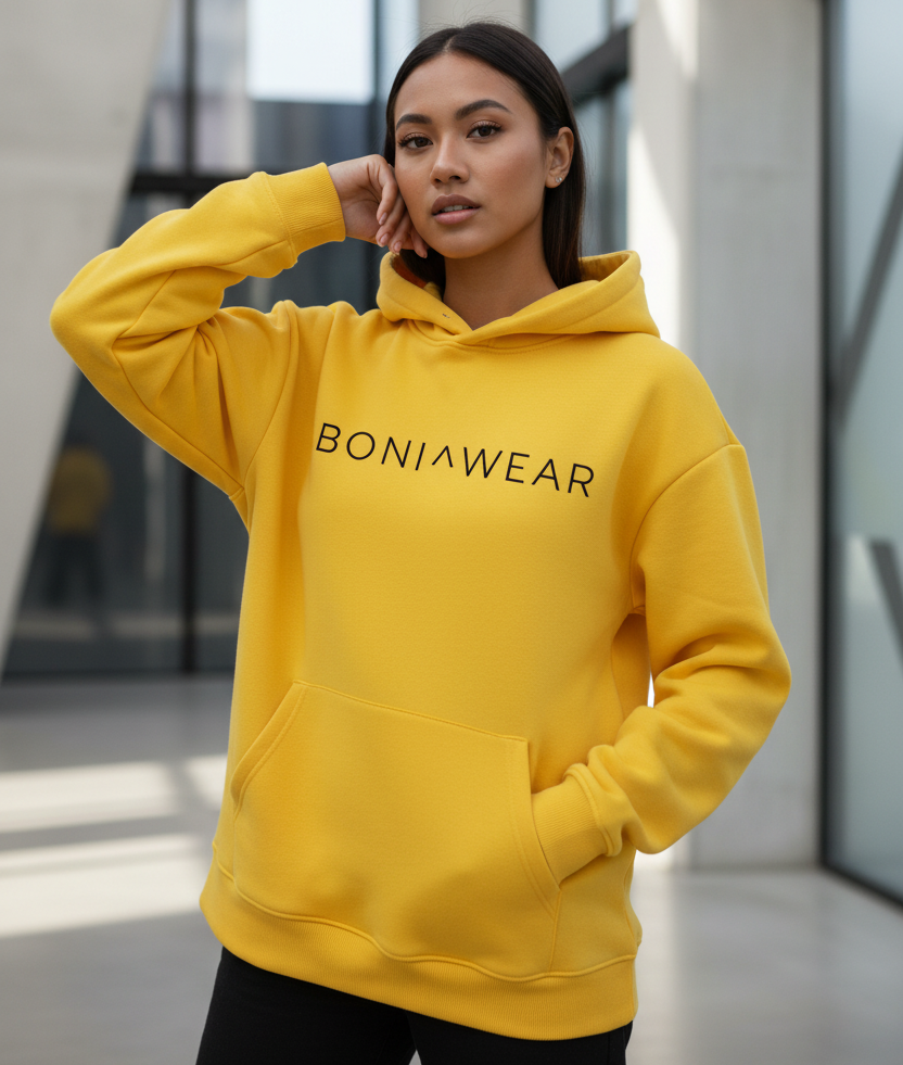 Yellow Boniwear hoodie