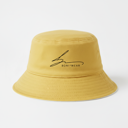 Yellow bucket hat