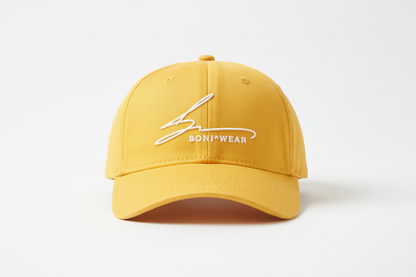 Yellow Cap - White Logo