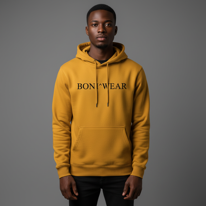 Yellow Serif Hoodie